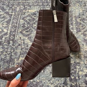 Zara brown booties